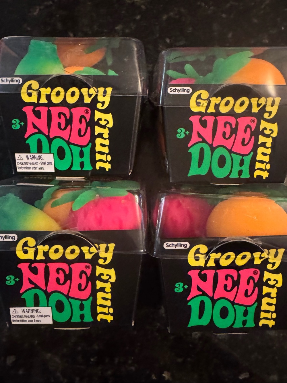 NeeDoh Groovy Fruit - Bright Multicolor Fruit Set